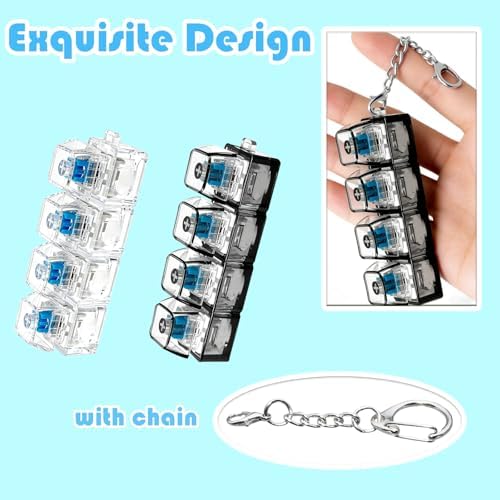 ZMXLVHK transparent stress relief clicker toy attached securely to a school backpack zipper pull tab
