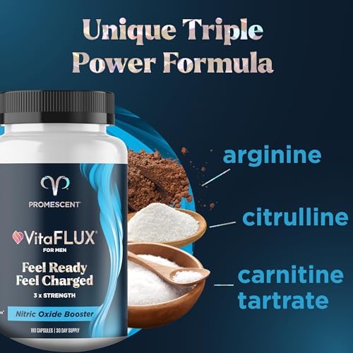 Promescent VitaFLUX 180 capsules supplement facts and ingredient label