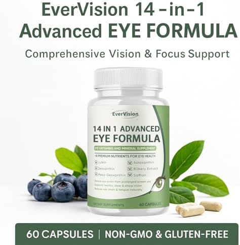 Wuliao Evervision eye supplement ingredient label and nutritional facts