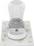 STALTWO automatic pet fountain alternative side view in grey color