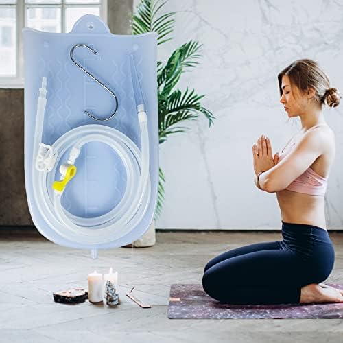 Full GNEGKLEAN colon cleanse detox kit layout including storage bag and all components.