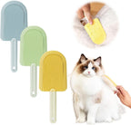 Runsgo Cat Tongue Comb,2024 New Cat Tongue Brush,Pet Ice Cream Massage Comb,Double-Sided Brush Head Design,Help Cats Remove Floating Hair (Yellow) - Image 9