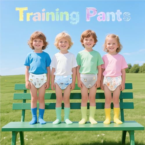 Side profile of the leak proof cotton training pants highlighting the stretchable and comfortable elastic waistband.