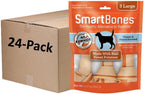 Premium digestible SmartBones dog chews showing the secure original packaging