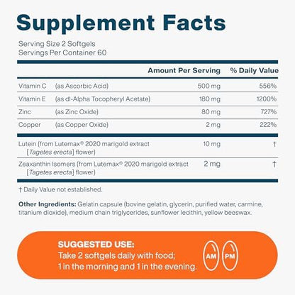 Educational graphic showing AREDS 2 study formula benefits