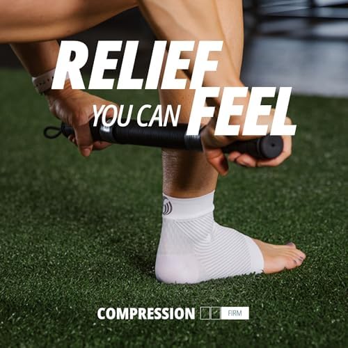 Compression Zone Technology zones highlighted on OS1st foot sleeve.
