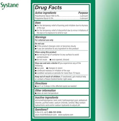 Systane Ultra high performance lubricant eye drops for daily hydration