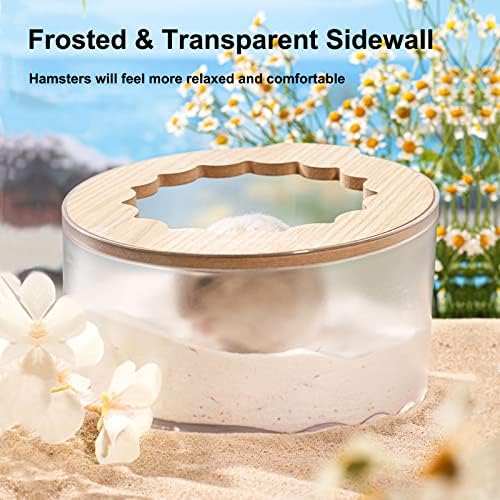 Bottom view of Wenriko hamster bathtub showing anti-slip wavy texture
