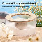 Bottom view of Wenriko hamster bathtub showing anti-slip wavy texture