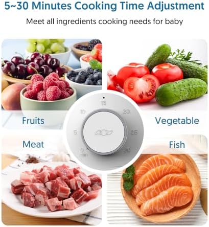 Removable 304 stainless steel blades and food grade Tritan cup of the baby food processor.