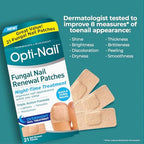 Opti-Nail fungal renewal patches application on toenail demonstration