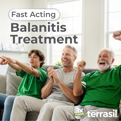 Terrasil Balanitis treatment for men natural ointment packaging for itch relief
