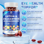 Fidernic Lutein and Zeaxanthin softgels close up texture display