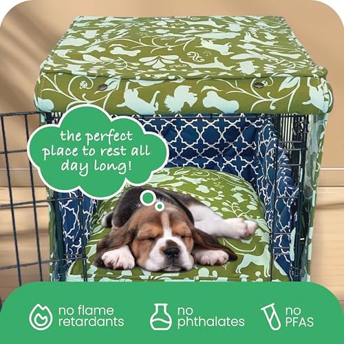 Molly Mutt large size thirty six inch dog kennel cover protecting pet crate from light