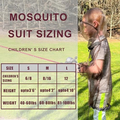 Aventik kids insect proof jacket with full face hood