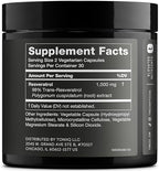 Toniiq trans resveratrol 60 capsules packaging label details