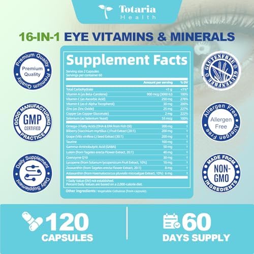 Totaria Areds 2 Eye Vitamins daily wellness routine setup