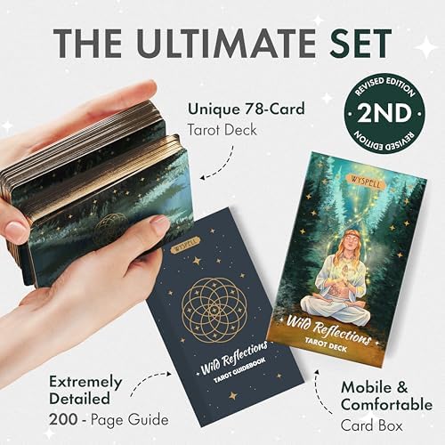 Wyspell nature-inspired tarot cards spread out