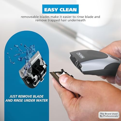 Wahl Snap-N-Lock attachment guards set for precise hair clipping lengths.