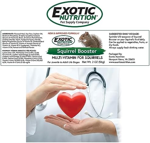 Exotic Nutrition squirrel booster powder texture close up