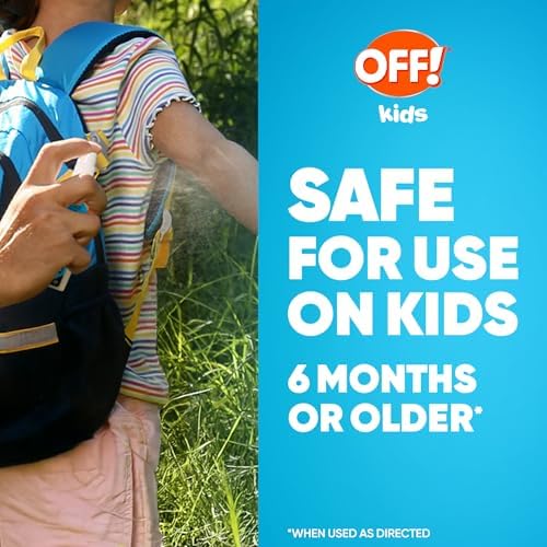 OFF! Kids plant-based DEET-free bug spray for sensitive skin showing ingredient labeling