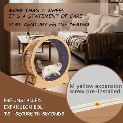 ZooVibe eco friendly pet exercise wheel with stable wide base assembly