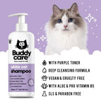 Imported Buddycare professional cat shampoo for yellow coat correction