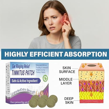 TEELAMP 50 count pack of breathable non-woven ear wellness patches.