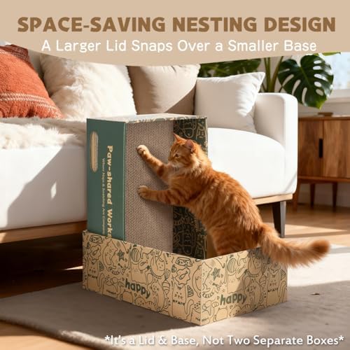 Kitten testing the textured surface of an ARGOPET reversible scratching pad