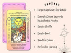 Juju's Vibes tarot deck packaging and card display