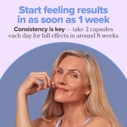 Daily serving of two O Positiv MENO vegetarian capsules for vaginal health