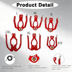 Premium soft leather alternative avian harness material close up detail.