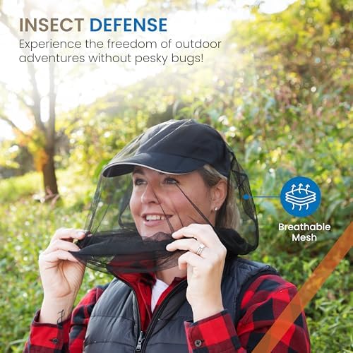 Even Naturals mosquito head net showing extra fine mesh texture