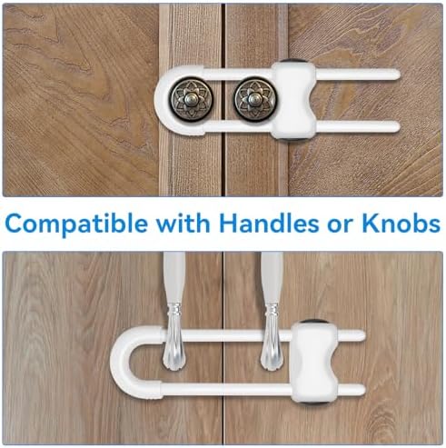 Six pack set of Kickic baby cabinet safety latches