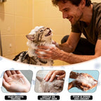 Gentle kitten shampoo by Xixisusu for sensitive skin dander control.