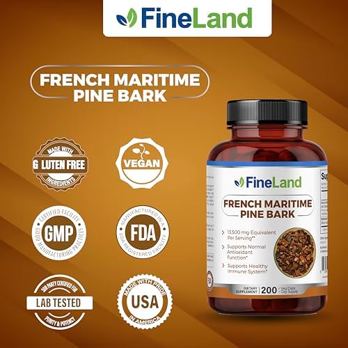 FineLand French Maritime Pine Bark extract seal and cap view