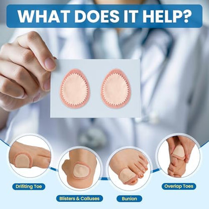 Water resistant felt callus pads demonstrating durable daily wear capability for exercise and walking.