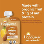 Nutritional information on Happy Baby baby food pouch