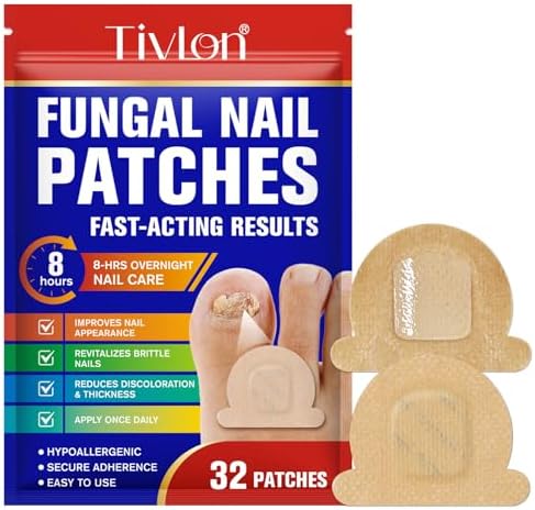 Accio Toenail Treatment Extra Strength 32 piece box front view for nail repair.