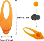 Weather resistant IPX4 rated silicone dog collar light for outdoor sports