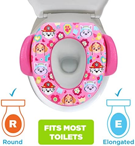 Back view of the USA made durable plastic base of the Nickelodeon soft training seat.