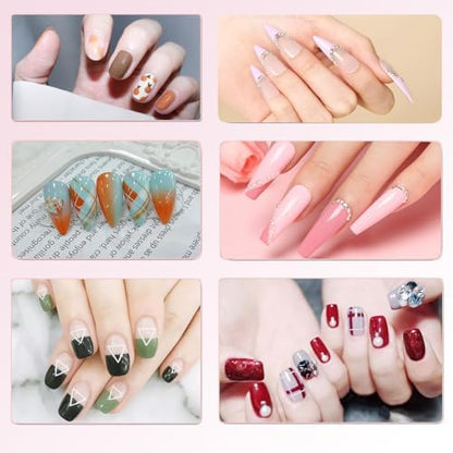 Full kit of Helysan professional nail art tools and brushes