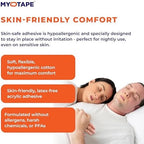 MyoTape mouth strips for adults promoting nasal breathing for snoring relief