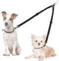 AUTOWT double dog leash splitter front view showing no tangle swivel joint