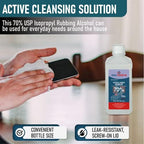 Epic Medical Supply USP grade rubbing alcohol bottle for sanitizing beauty tools