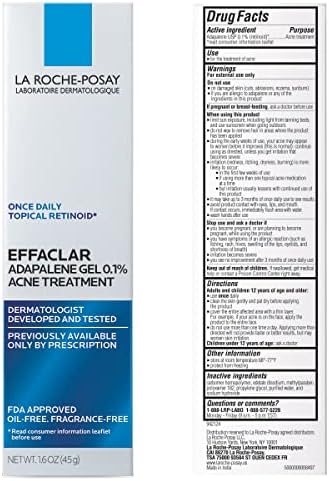 0.1% retinoid acne treatment gel for clogged pores blemishes