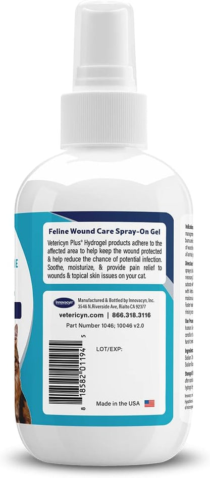 USA imported Vetericyn cat wound care sprayable gel for treating cuts and scrapes.