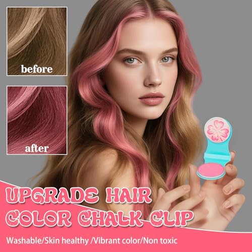 Washable hair dye applied to various hair types