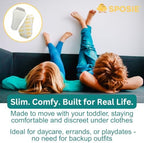 Select Kids Sposie Dribbles pads displayed next to child underwear