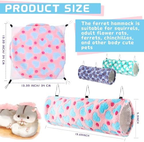 Ferret hanging tunnel accessory for small pet cages